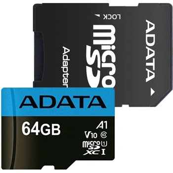 ADATA SDXC 64GB UHS-I U1 AUSDX64GUICL10A1-RA1