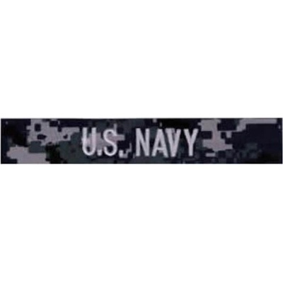 MILITARY RANGE Nášivka "U.S.NAVY" stříbrná niť DIGITAL NAVY