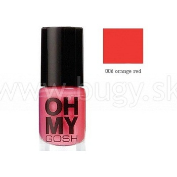 Gosh lak na nechty Oh My 006 orange red 5 ml
