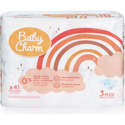 Baby Charm Super Dry Flex 3 Mid 4-9 kg 41 ks