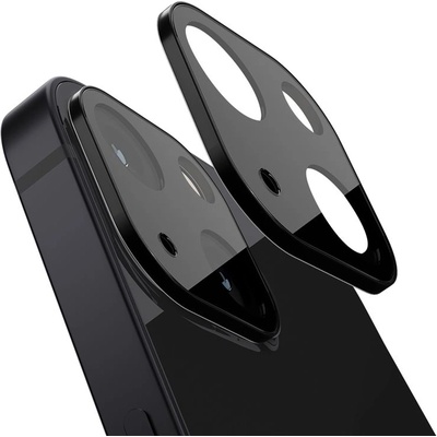 Spigen Glass tR Optik Lens Protector 2 Pack - комплект 2 броя предпазни стъклени протектора за камерата на iPhone 13, iPhone 13 mini (черен)