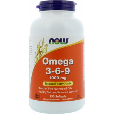 Now Foods Omega 3-6-9 1000 mg 250 kapslí