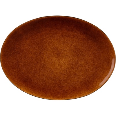Bitz Oválná servírovací mísa Black/Amber 45 x 34 cm