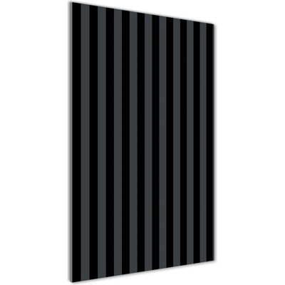 Vertikálny foto obraz sklenený Čierno-šedé pásky 50x100 cm