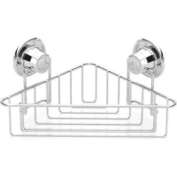 TEKNO TEL Етажерка за баня на едно ниво - ъглова tekno tel tr dm 251, 21х21х15 см, Вакуум, Хром (7774150012)