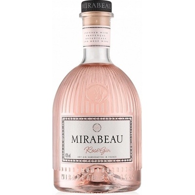 Mirabeau Dry Rose Handcrafted Gin 43% 0,7 l (čistá fľaša)