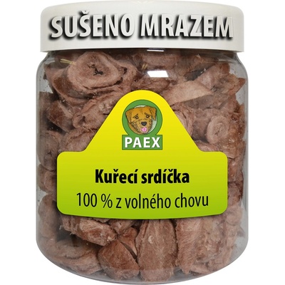 Paex Kuřecí srdíčka mrazem sušená 60 g