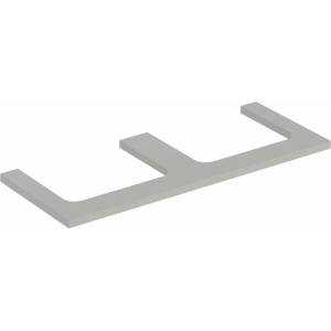 Geberit Умивалник Geberit One с двоен изрез, сив мат, 135 см (505.286.00.7)