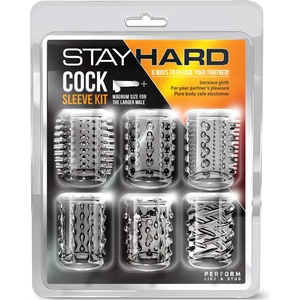 Blush Stay Hard Cock Sleeve Kit Clear