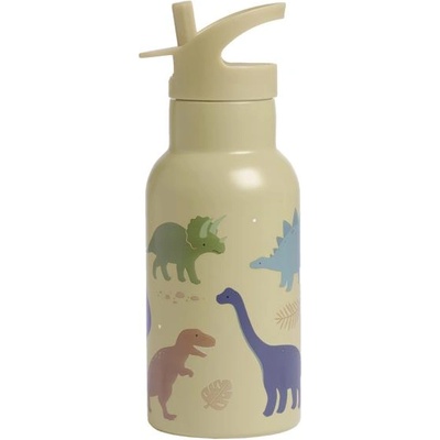 A Little Lovely Company - бутилка за пиене от неръждаема стомана, 350 ml - динозаври (ALLC_DBSSDI40)