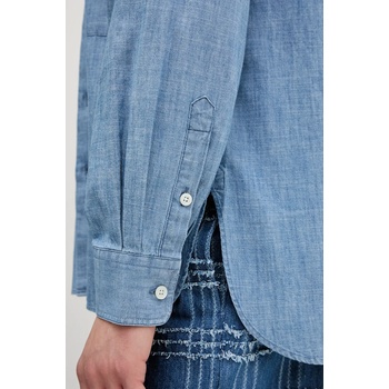 Sunflower Памучна риза Sunflower мъжка в синьо със стандартна кройка 1251 (1251.SFR)