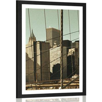 Plakát s paspartou Manhattan - 20x30 no frame
