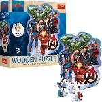 Trefl Puzzle - 50 Puzzle Drewniane Konturowe - Przygody Avengers Trefl 20256