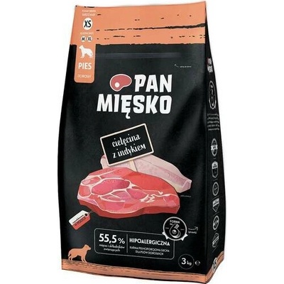 Pan Mięsko Telecí maso s krůtou XS 2 x 3 kg