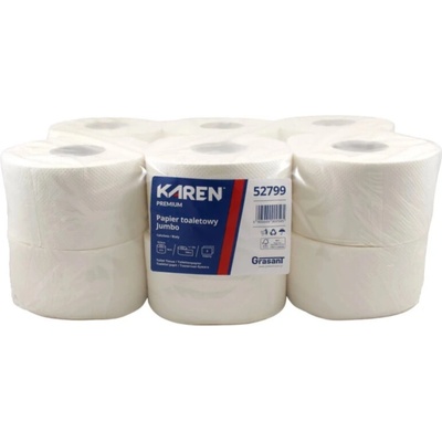 KAREN TISSUE JUMBO Ø 19 CM 2-vrstvový 12 ks
