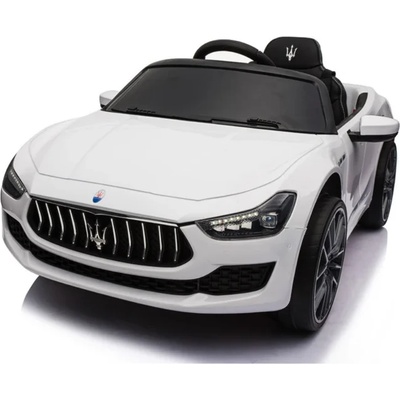 ROLLZONE Maserati Ghibli 12V- Детска акумулаторна кола, Бяла, EVA гуми (SL631-white)