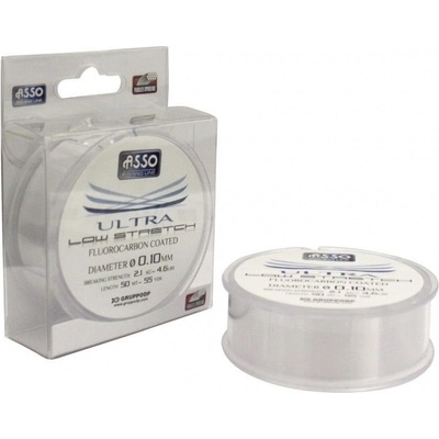 Asso Ultra Low Stretch Čirá 50 m 0,10 mm 2,1 kg