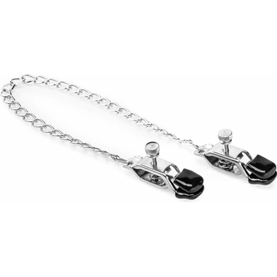Zenn Nipple Clamps with Chain, kovové svorky na bradavky