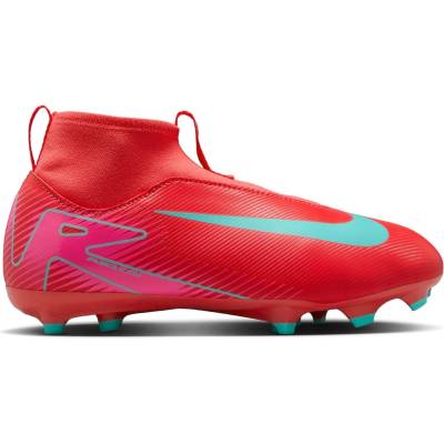 Nike Юношески футболни бутонки Nike Zoom Mercurial Superfly 10 Academy Firm Ground Football Boots Junior - Red/Green