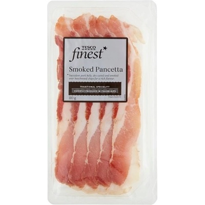 Tesco Finest Bravčový bôčik s koreninami údený krájaný 110 g