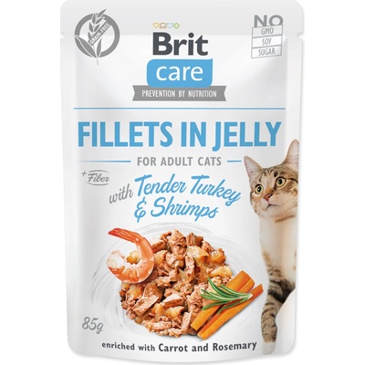 Brit Care Cat Fillets in Jelly Turkey&Shrimps 12 x 85 g