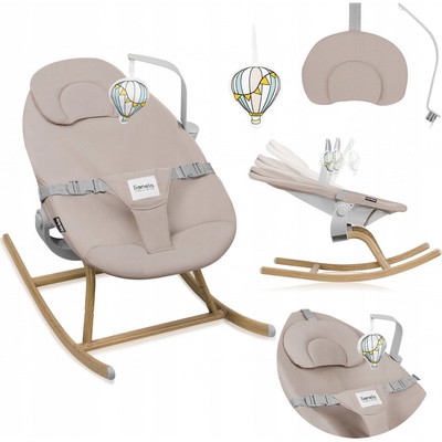 Lionelo Lehátko DALIA ROCKER beige sand