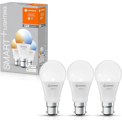 Ledvance Sada 3x chytrá LED žárovka SMART+ WIFI, B22d, A60, 9W, 806lm, 2700-6500K, teplá-studená bílá SMART+ WIFI