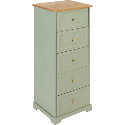 Atmosphera Komoda se zásuvkami MOHEA šalvějová 45 x 39 x 113 cm – Zboží Dáma