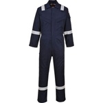 Portwest bizflame plus lightweight fr28 / Огнеупорен светлоотразителен гащеризон, антистатичен - тъмносин s (fr28nars)