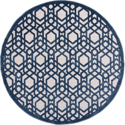 Flair Rugs Син кръгъл външен килим ø 160 cm Oro - Flair Rugs (503119374191)