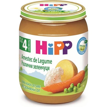Image 1 of HiPP Био Пюре HiPP Различни зеленчуци 125 гр. - 4+ месеца