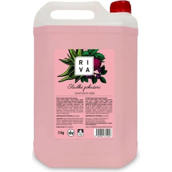 Riva tekuté krémové hydratačné mydlo s glycerínom sladké pokušenie 5 kg