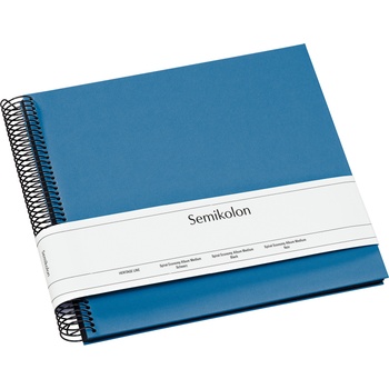 Semikolon Фотоалбум Uni Economy с черни карти среден размер син (364030)