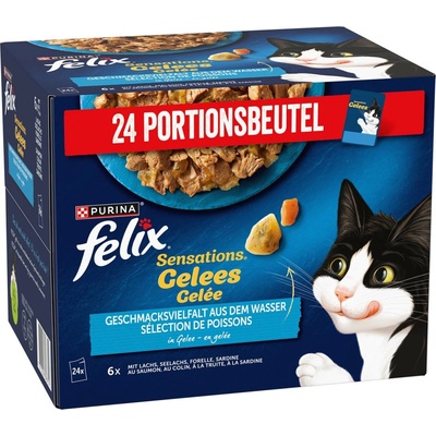 Felix Sensations sardinky, losos, pstruh 24 x 85 g 24 x 85 g