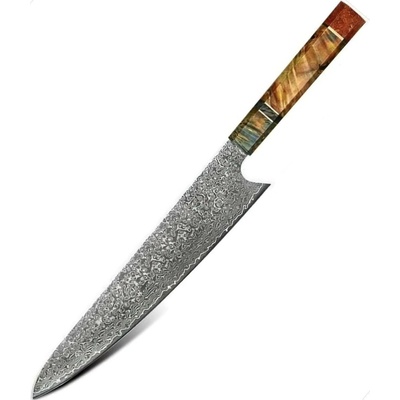 IZMAEL Damaškový kuchynský nôž Yorokobi Slicer/Multifarebná 25.5 cm