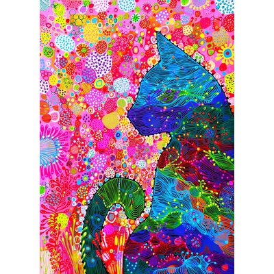 Enjoy - Puzzle Wandering Cat 1500 - 1 500 piese