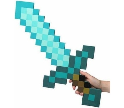 Minecraft meč malý modrý