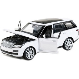 Rastar Метален джип Rastar - Range Rover, с отварящи се врати, 1: 24, бял (56300)