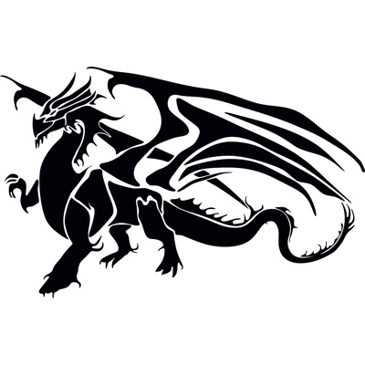 Artemiss Drak plastová šablóna 10 G 29 cm x 29 cm