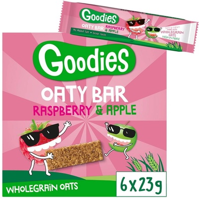 Goodies Ovesná tyčinka malina a jablko ( 6 x 23 g – Zboží Dáma