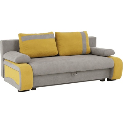 Диван Bolivia 200 cm сиво и жълто