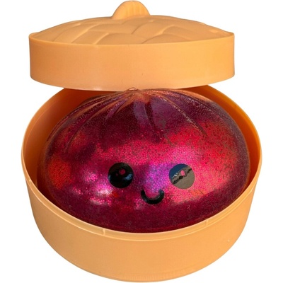 Squishy Dumpling MEGA XXL obří mačkací knedlíček 14 cm vínová
