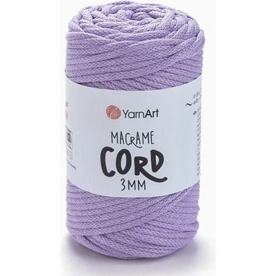 Pletací / háčkovací příze YarnArt MACRAME CORD 3mm 765 světle fialová 250g/85m