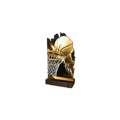 Poháry Bauer Dřevěná plaketa WPLAR02M02 Basketball