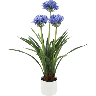 Botanical Decoration Umělá květina v květináči Agapanthus, 50 x 80 cm zelený