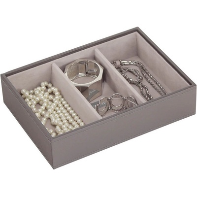 Stackers Ковчеже за бижута Stackers 3 отделения cлassic сиво-бежово (70965)