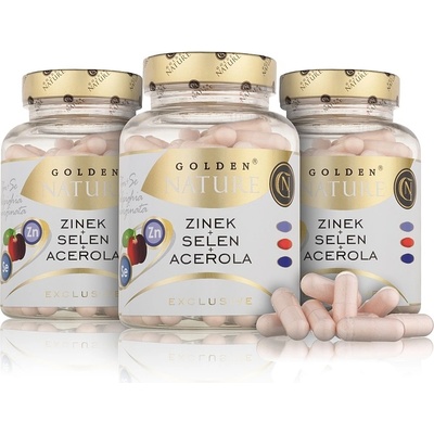Golden Nature 2+1 Exclusive Zinek+Selen+Acerola 300 kapslí