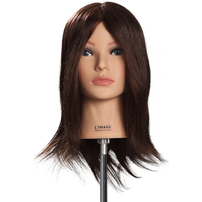 L´image Cvičná hlava tmavá blond Limage Alice 30 cm (IND)