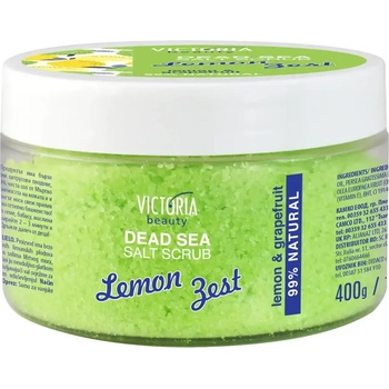 Victoria Beauty Dead Sea Lemon Zest скраб за лице и тяло с лимон 400g (c-0771250)