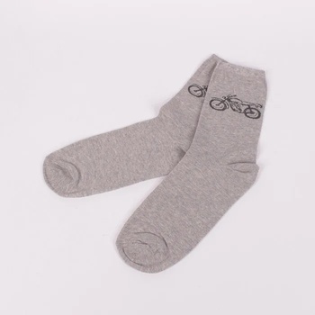 Image 1 of Памучни чорапи за деца и юноши в сив цвят с мотор